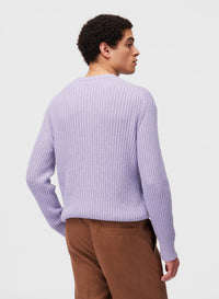 IRIS RIBBED CREWNECK