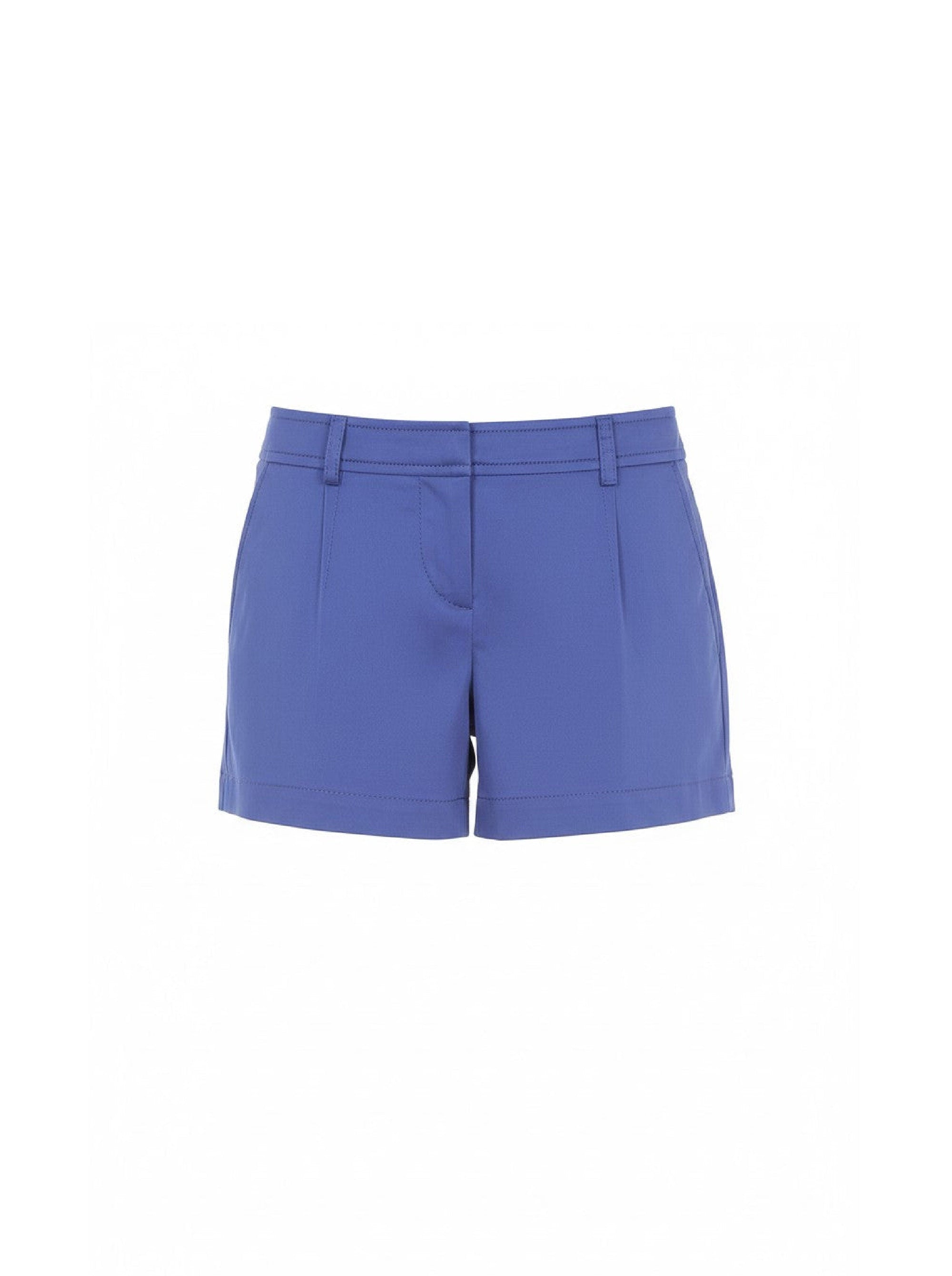Short en coton structuré - Blue & Purple