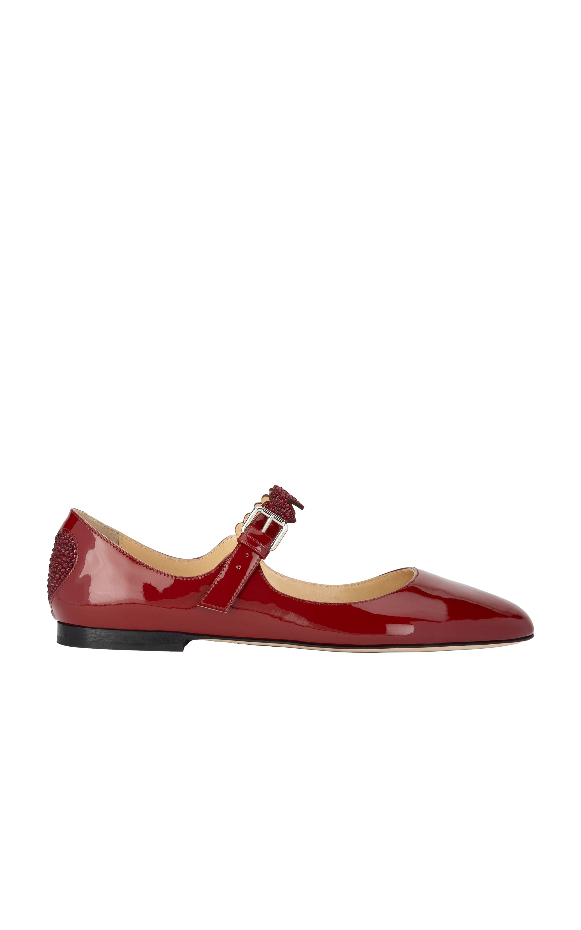 Petit cœur ballerinas in patent leather - Bordeaux