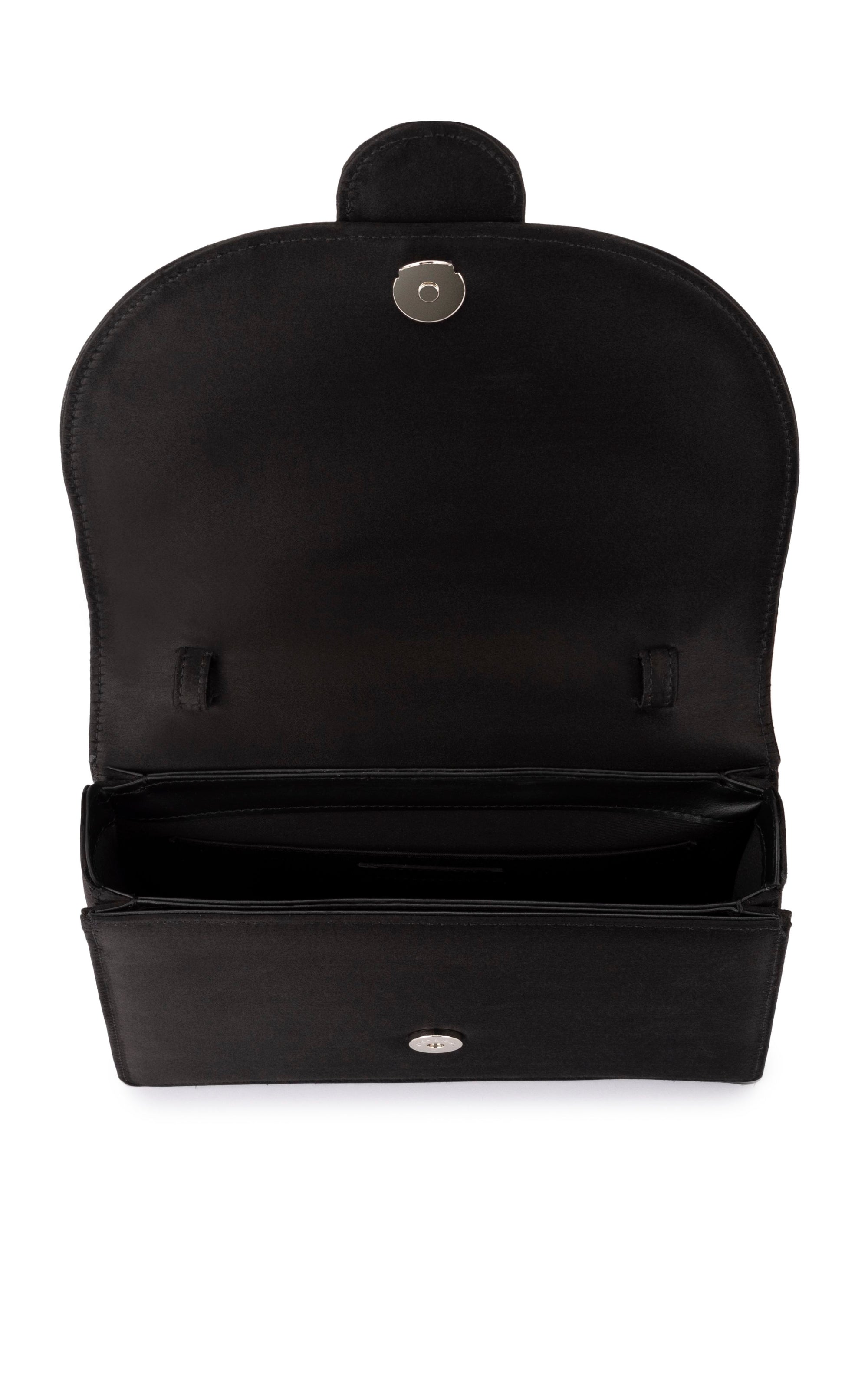 Galaxy silk & rhinestone handbag - Black