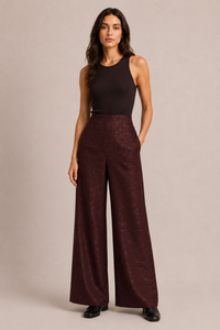 CHOCOLATE STRAIGHT FIT PANTS (NR)