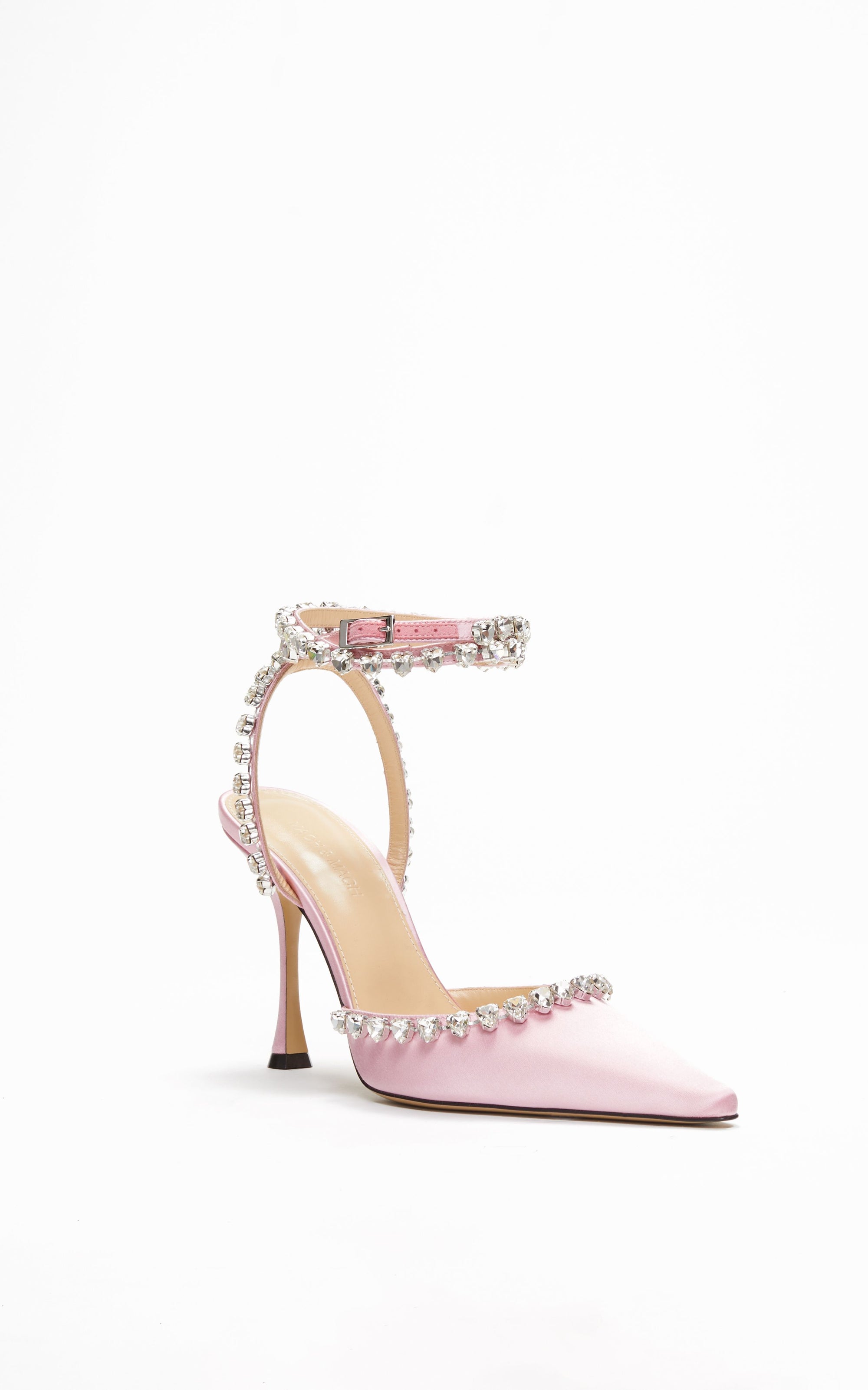 Audrey 100 strappy pumps with rhinestone embellishments - Pink
