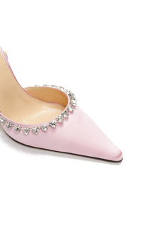 Audrey 100 strappy pumps with rhinestone embellishments - Pink