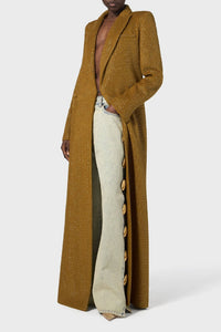 Manteau à micro-strass en laine mélangée - Nero