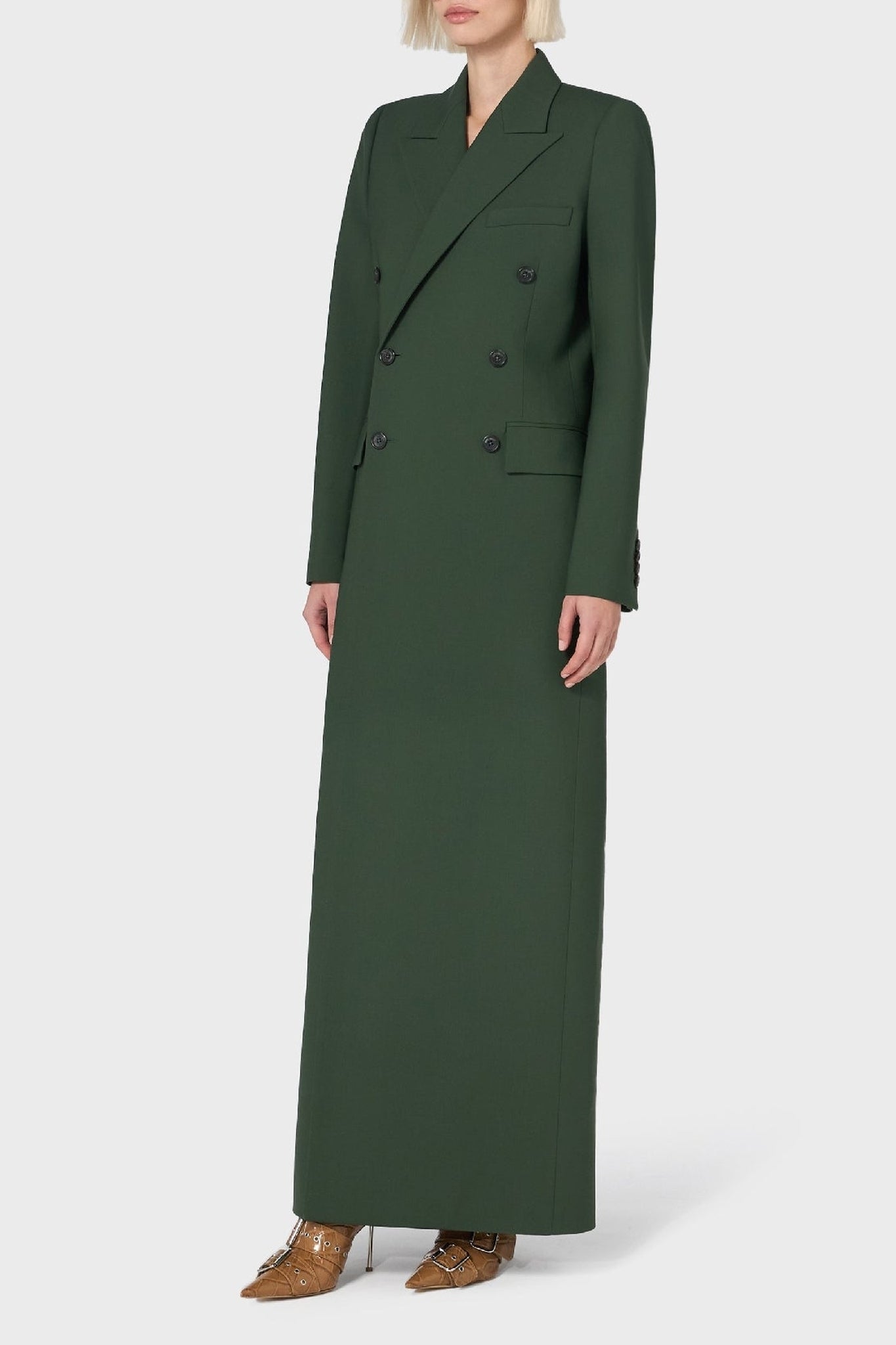 Manteau en laine - Green