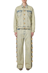 Veste à boutons coquillage - Beige