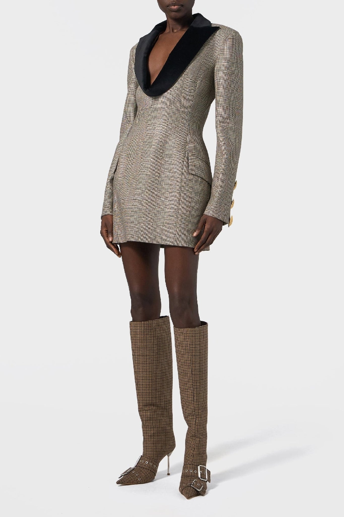 Robe en laine - Brown