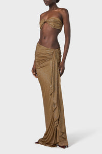 Brassière à cristaux - Camel