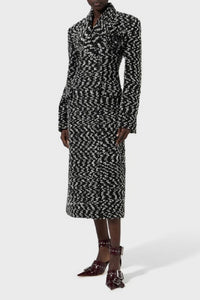 Manteau en laine - Black & White
