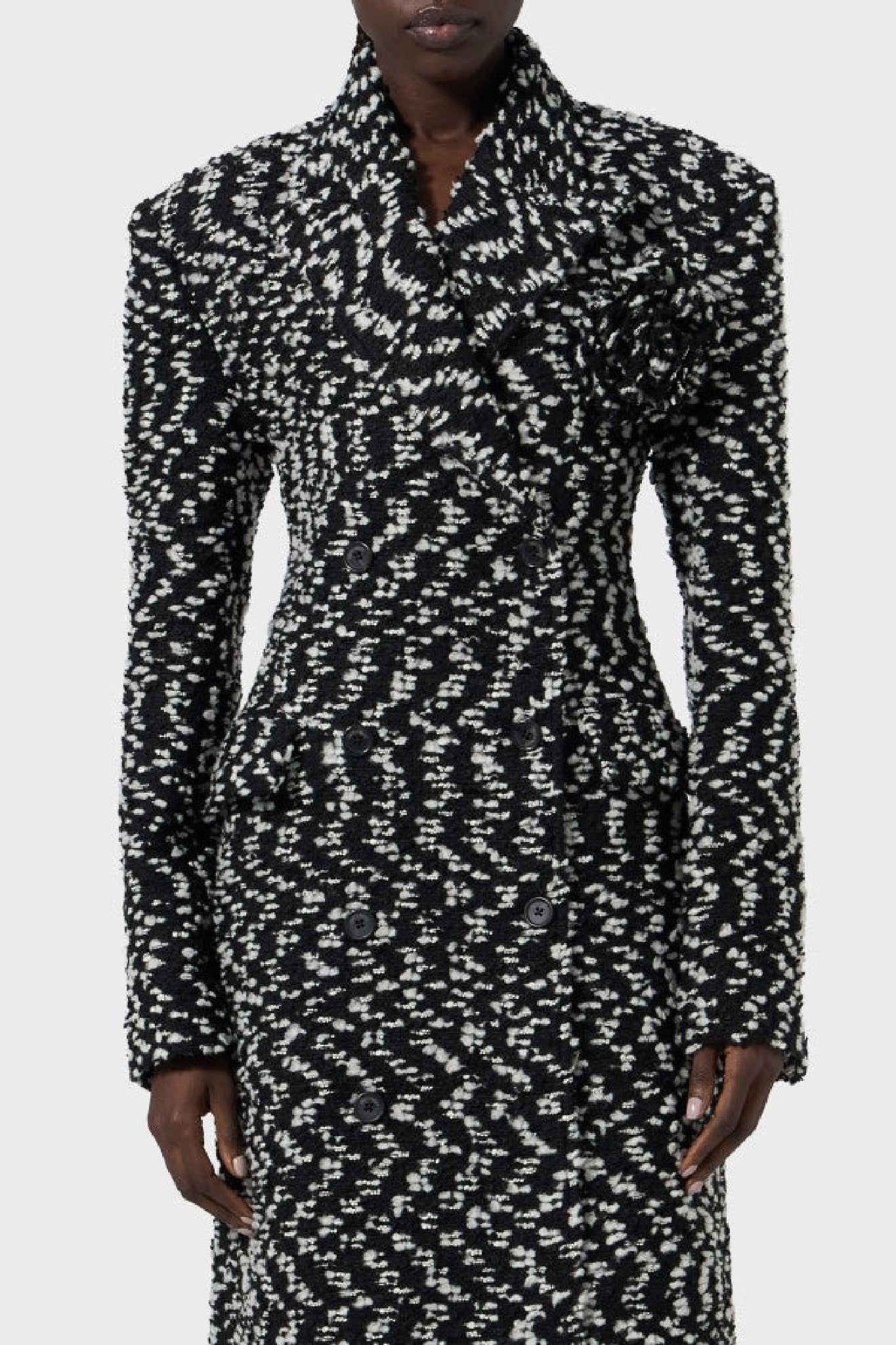 Manteau en laine - Black & White