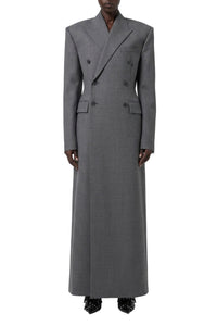 Manteau long en laine - Grey