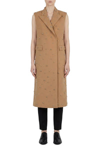 Manteau sans manches à clous - Beige