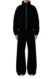 Blouson zippé à col montant - Black