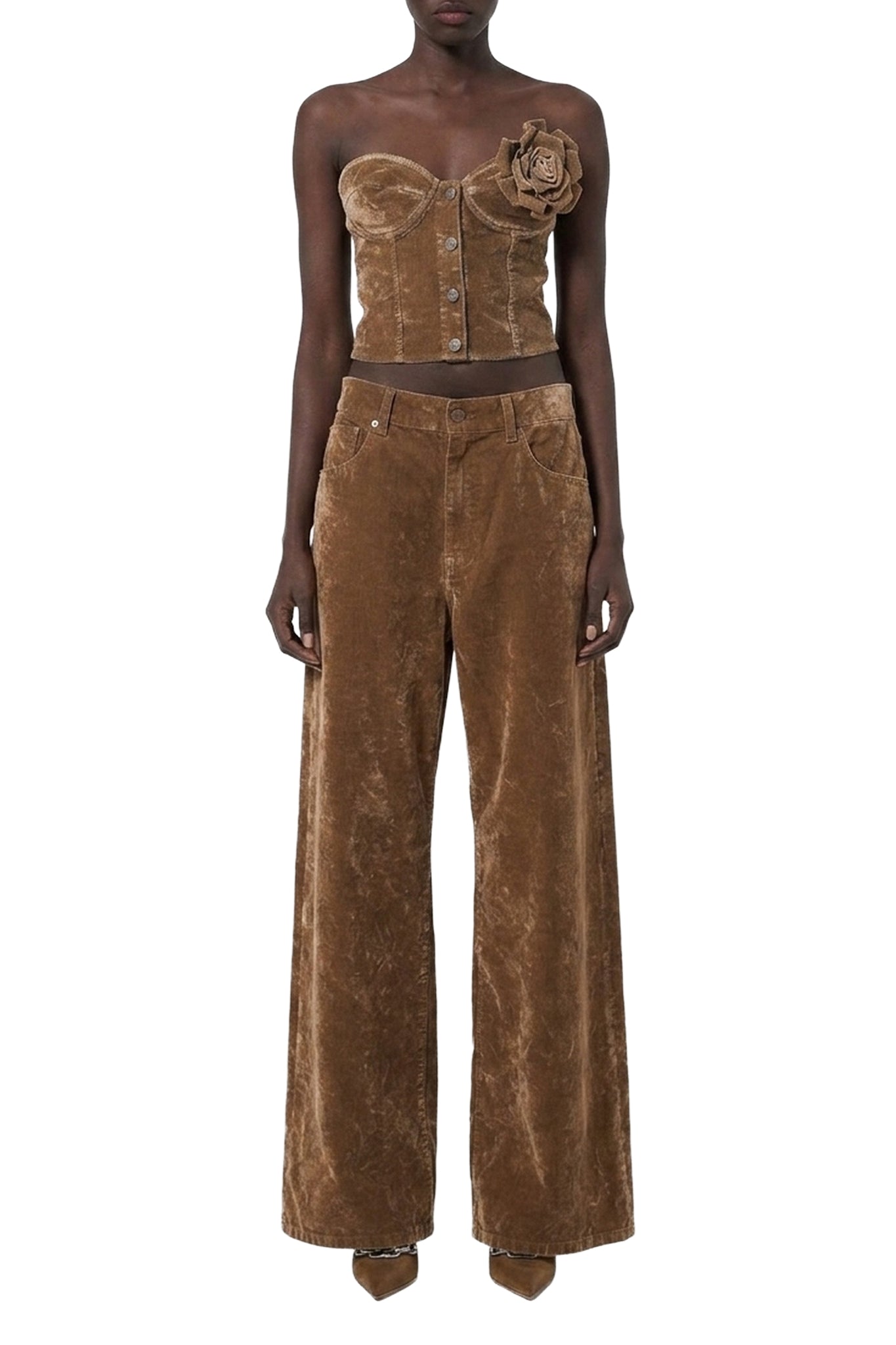 Pantalon 5 poches - Camel