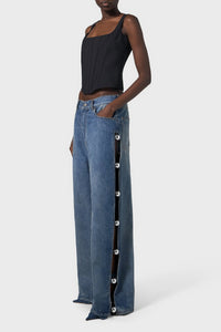 Jean cut-out 5 poches - Sky Blue