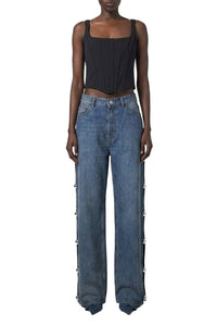 Jean cut-out 5 poches - Sky Blue