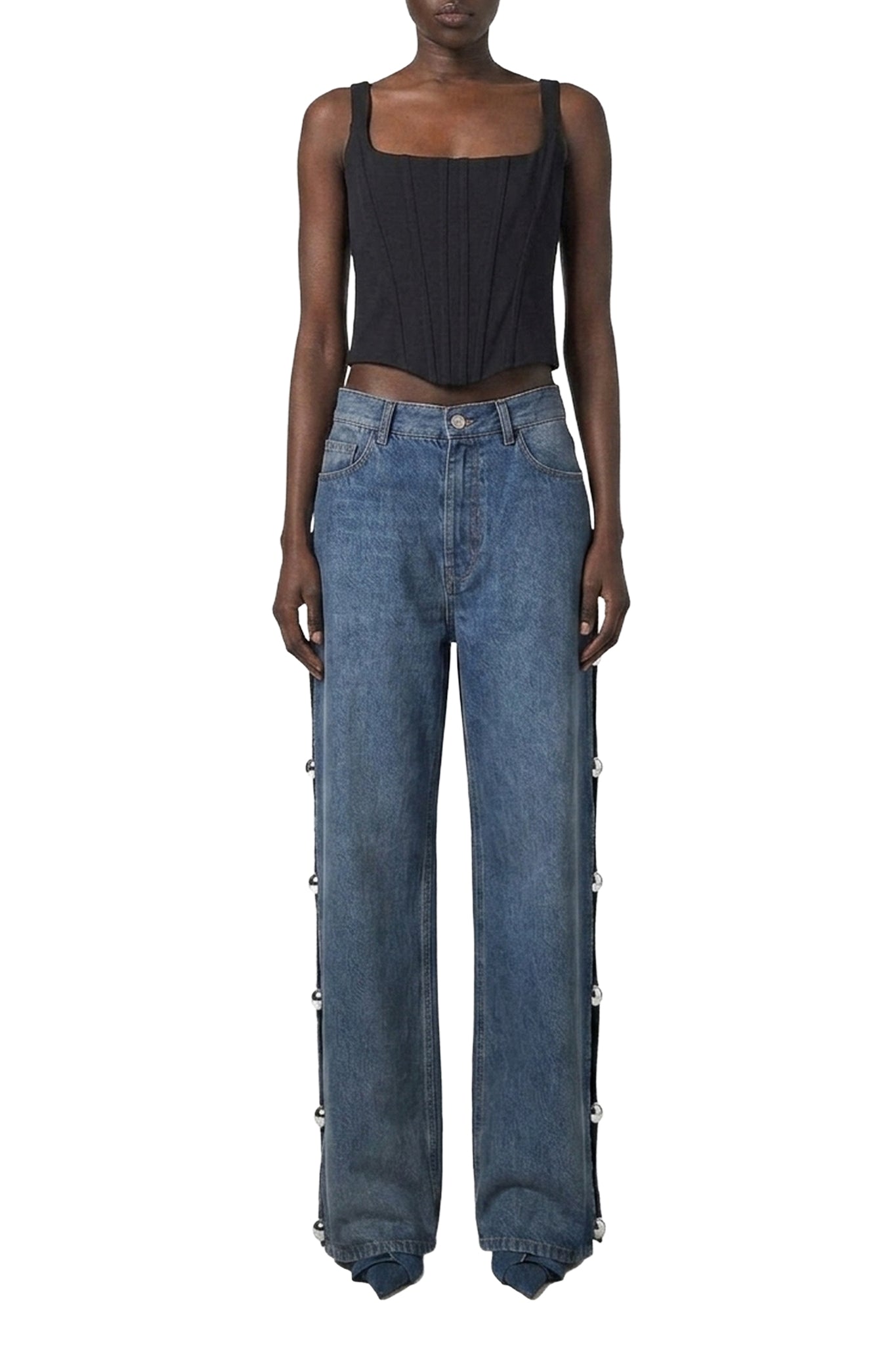 Jean cut-out 5 poches - Sky Blue