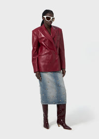 BORDEAUX // GIACCA PELLE/JACKET