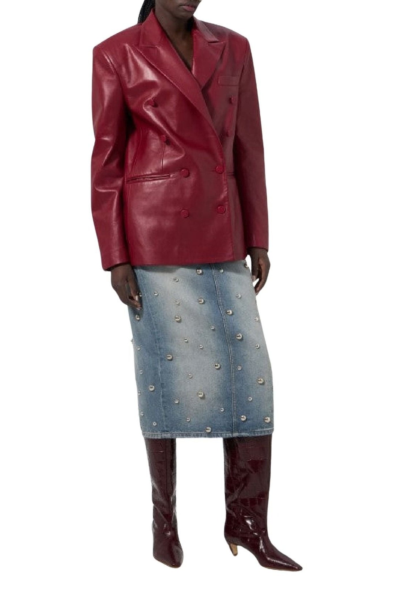 Blazer croisé - Bordeaux