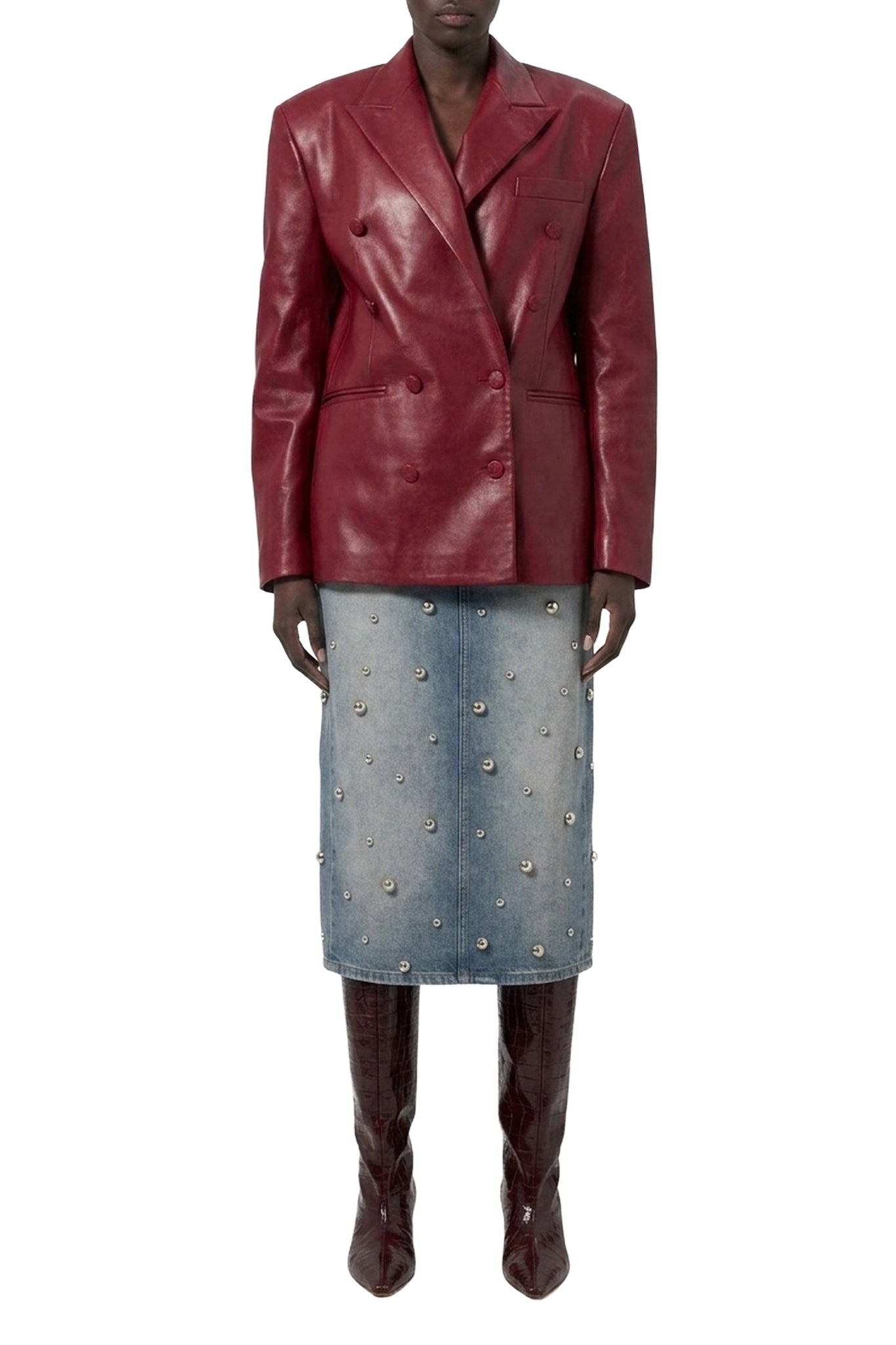 Blazer croisé - Bordeaux