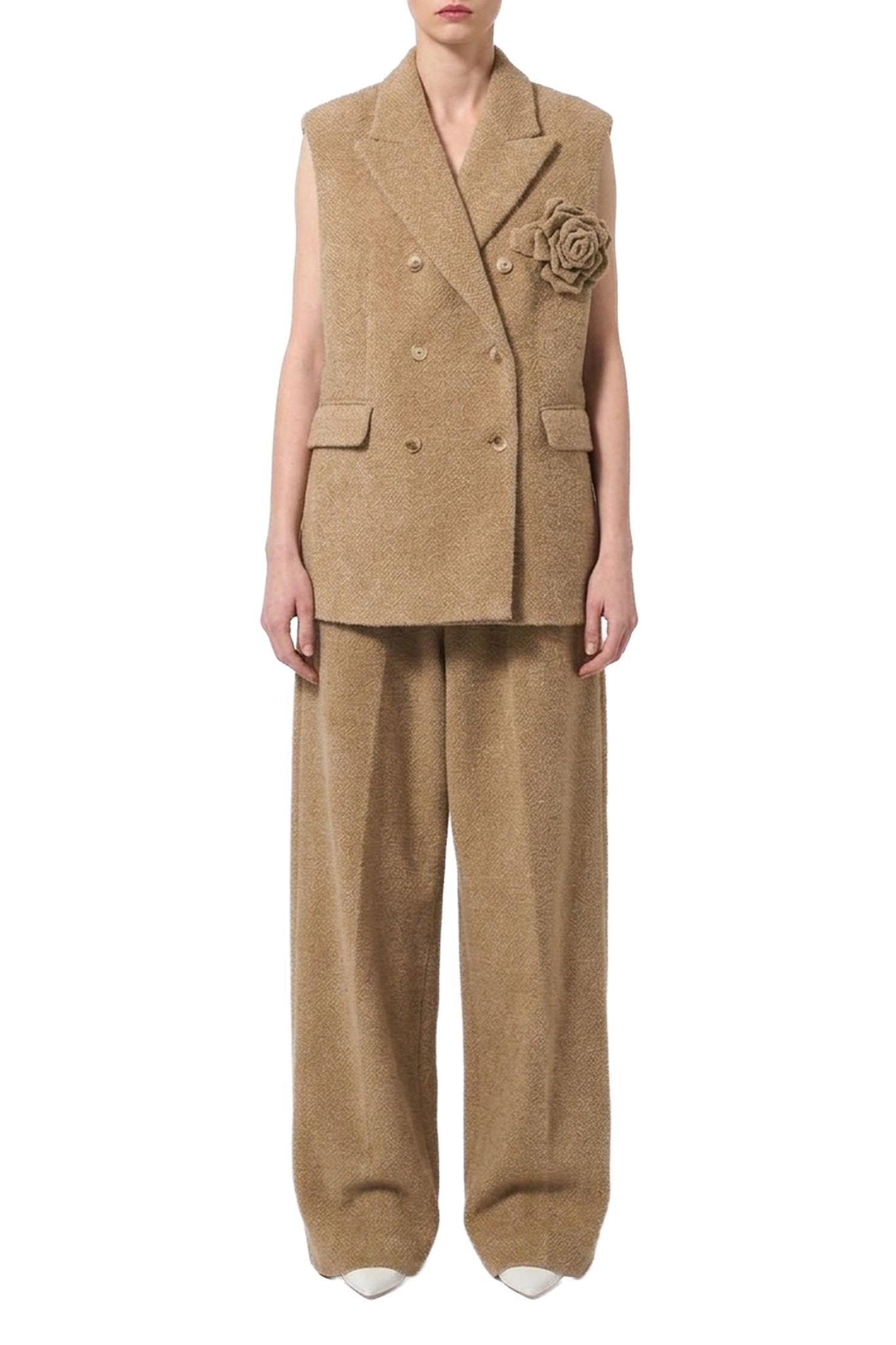 Veste sans manches - Beige