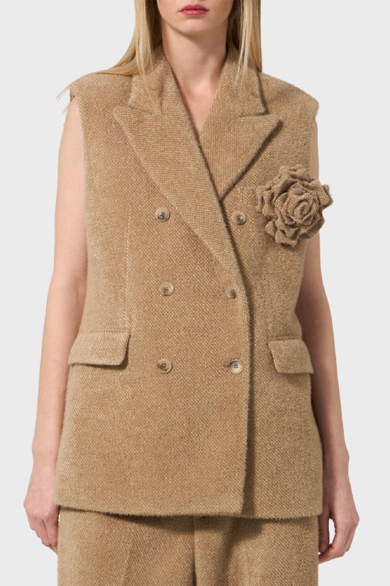 Veste sans manches - Beige