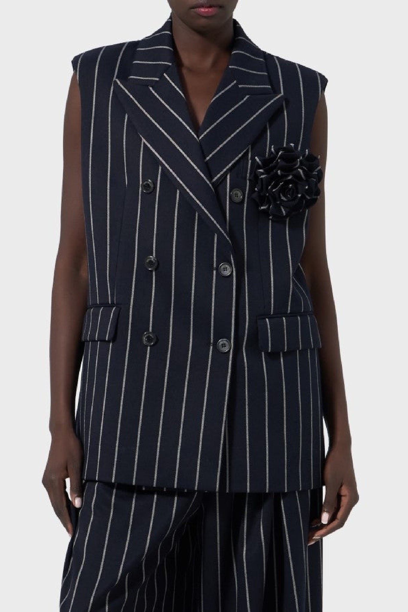 Veste sans manches - Navy & Milk