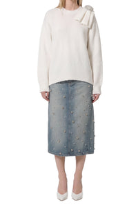 RECOLO WHITE /// white // MAGLIA/SWEATER