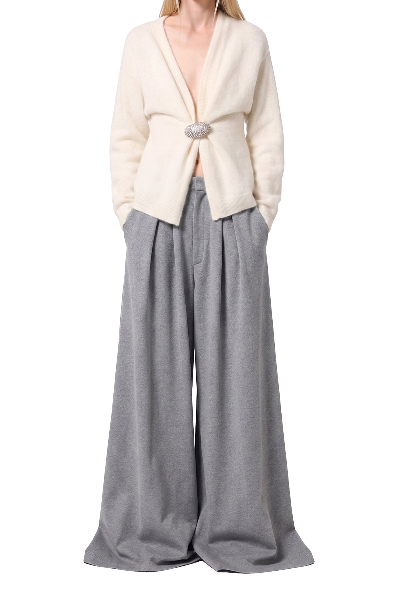 RECOLO GREY /// GREY // PANTALONE/TROUSERS