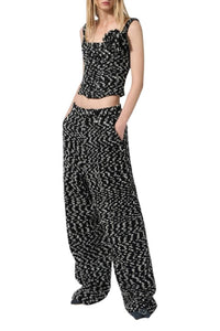 Pantalon en laine - Black & White