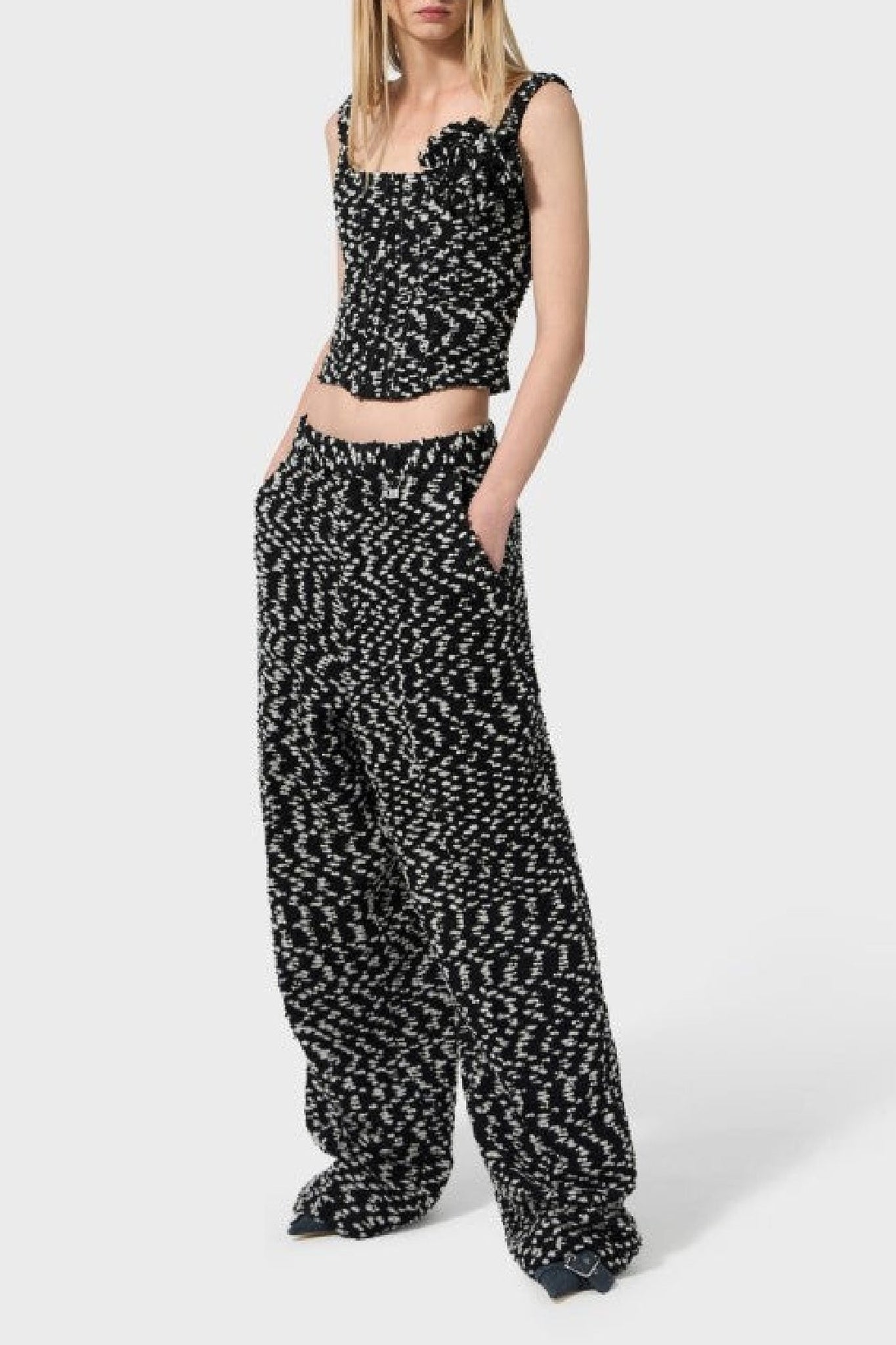 Pantalon en laine - Black & White
