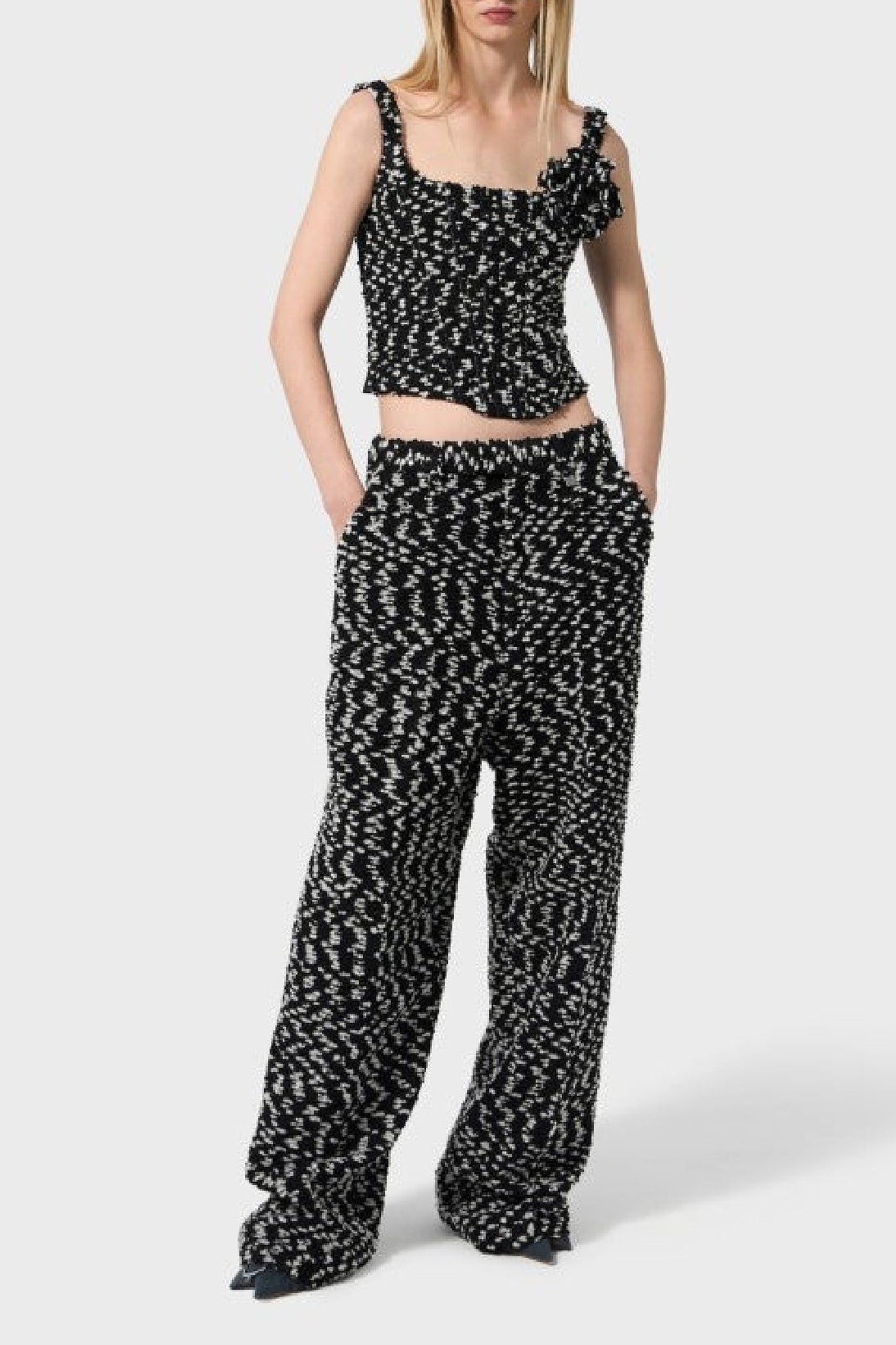 Pantalon en laine - Black & White