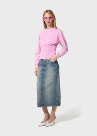 PINK // FELPA/SWEATHIRT TINTO CAPO