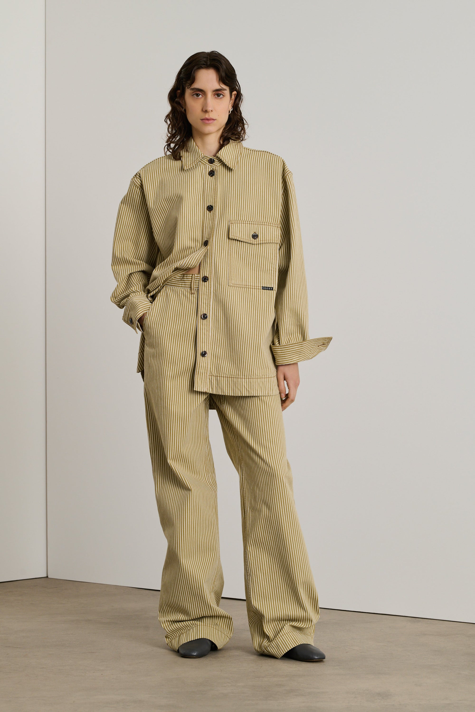 BEIGE/ECRU JEAN DROIT ALISSIO