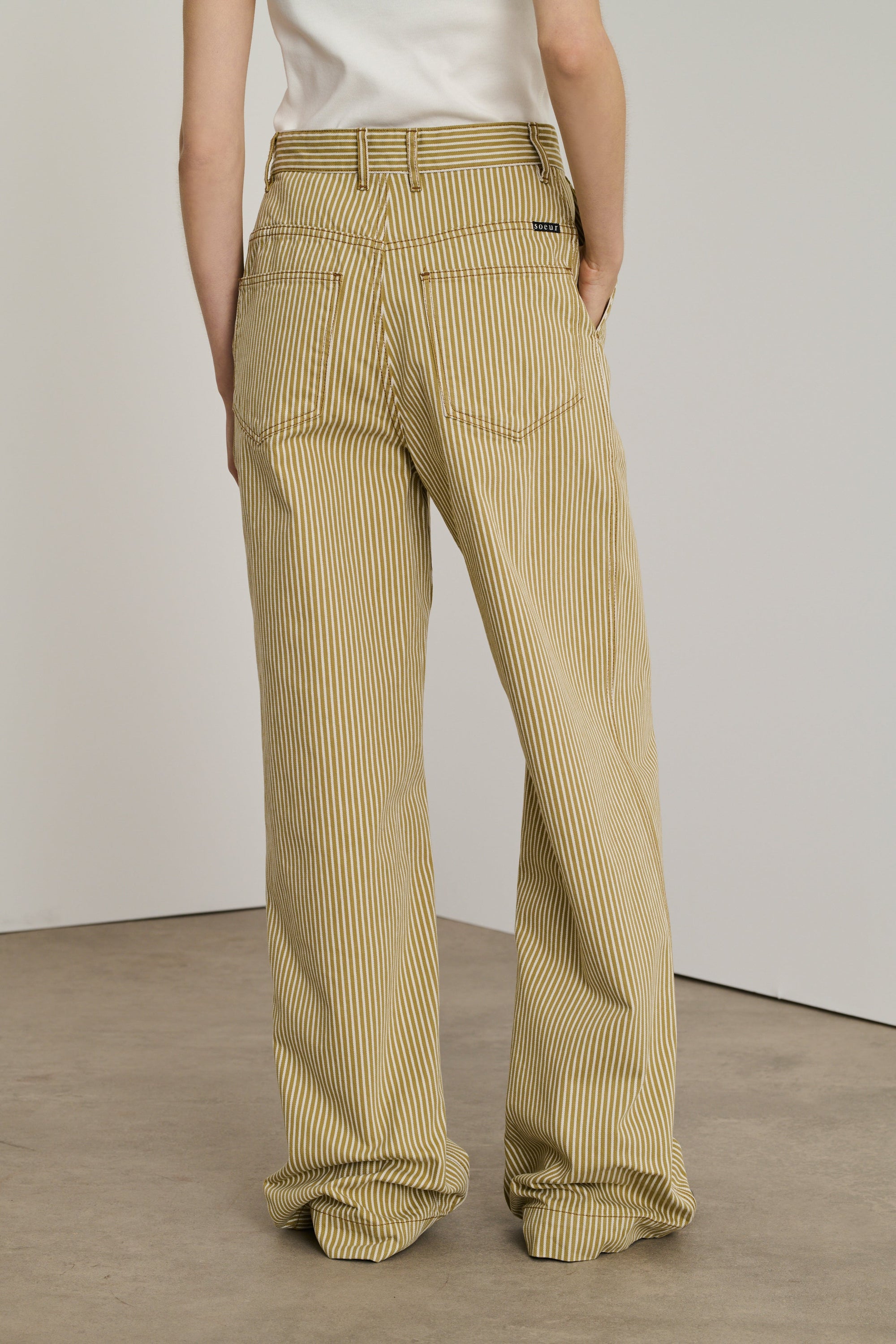 BEIGE/ECRU JEAN DROIT ALISSIO