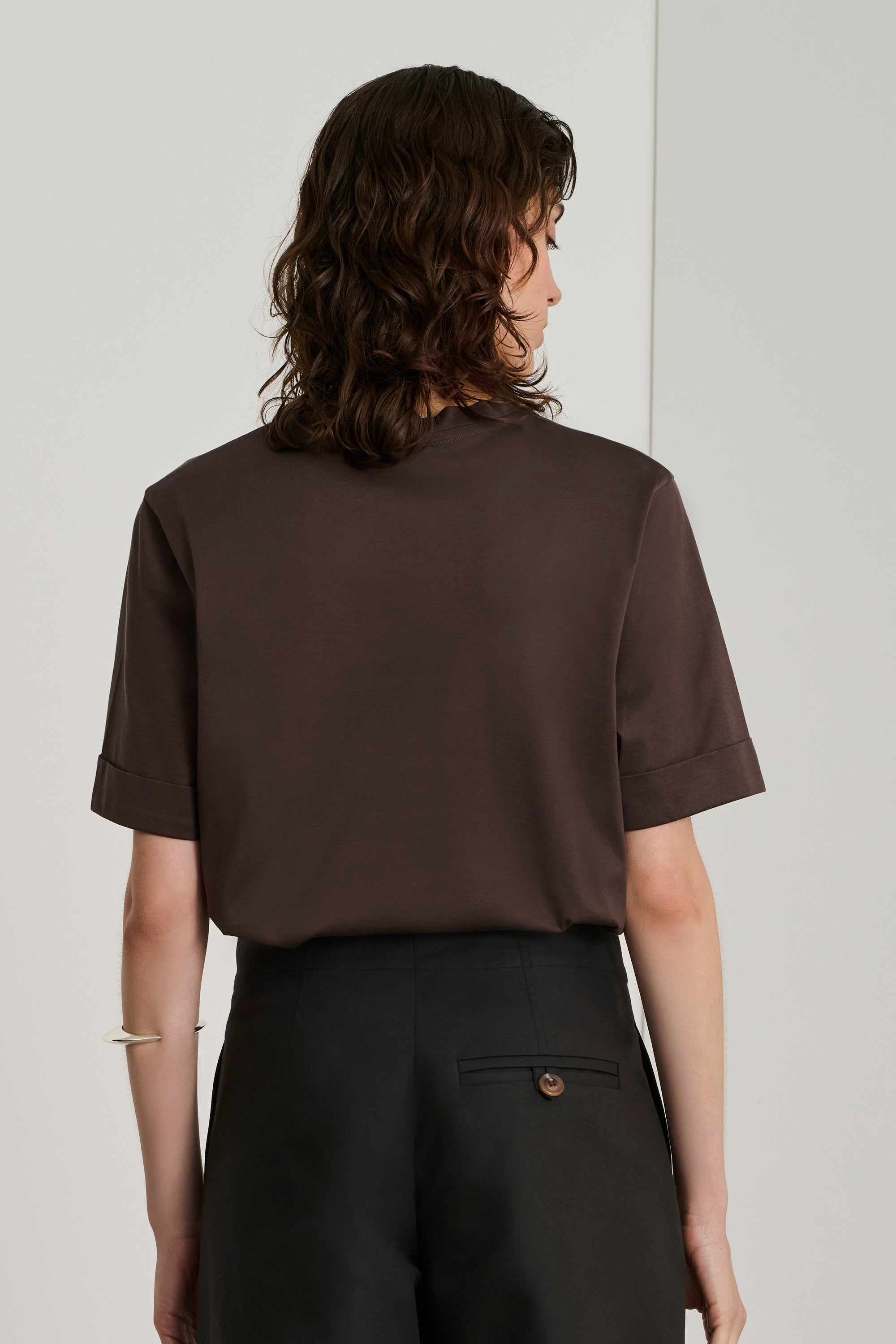 MARRON TSHIRT MANCHES COURTES AMA