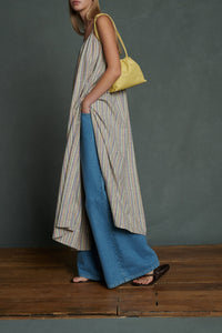 PARME/BEIGE ROBE CHAINE & TRAME ARIELLE