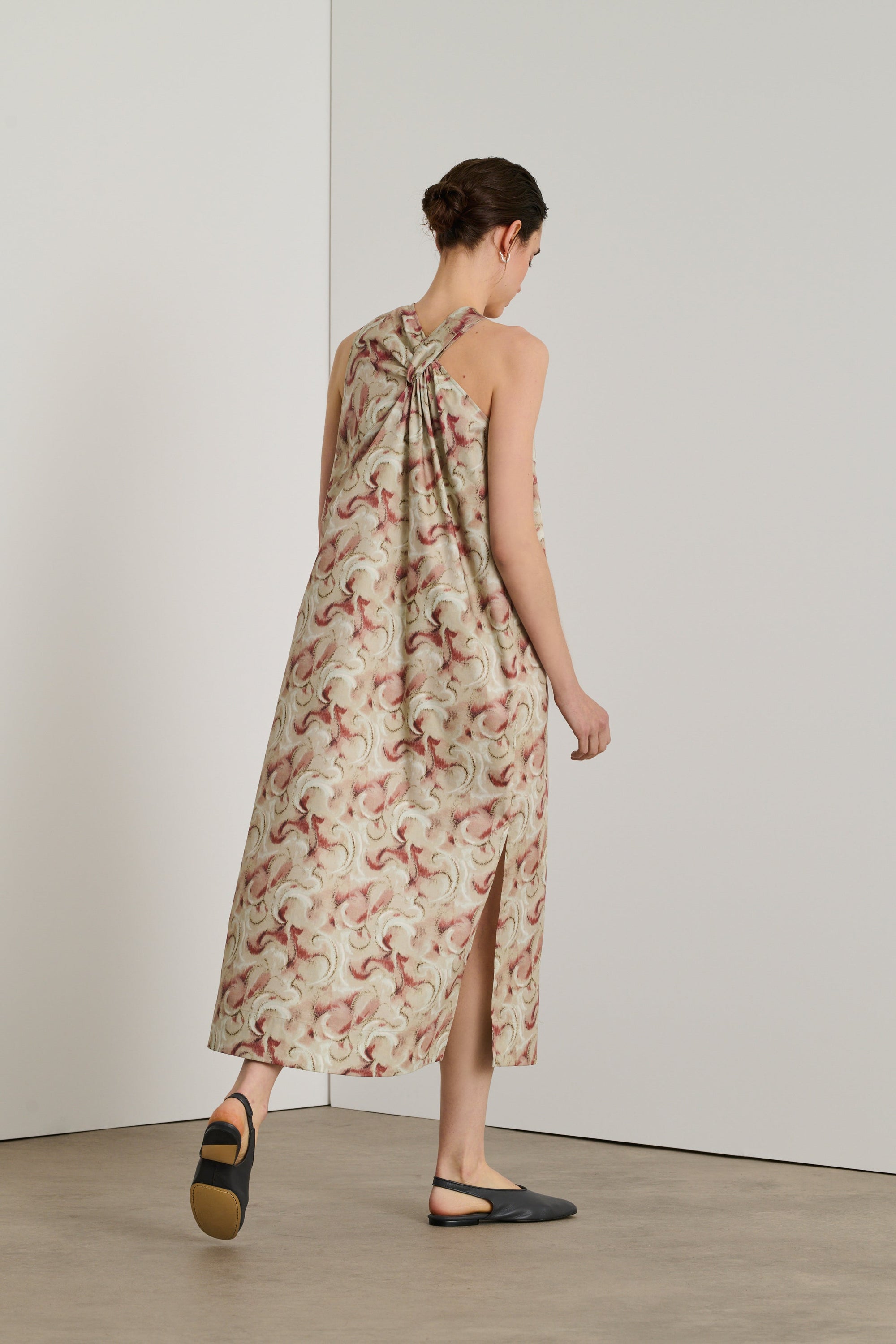 VERT D'EAU / ROSE BLUSH ROBE CHAINE & TRAME EMNA
