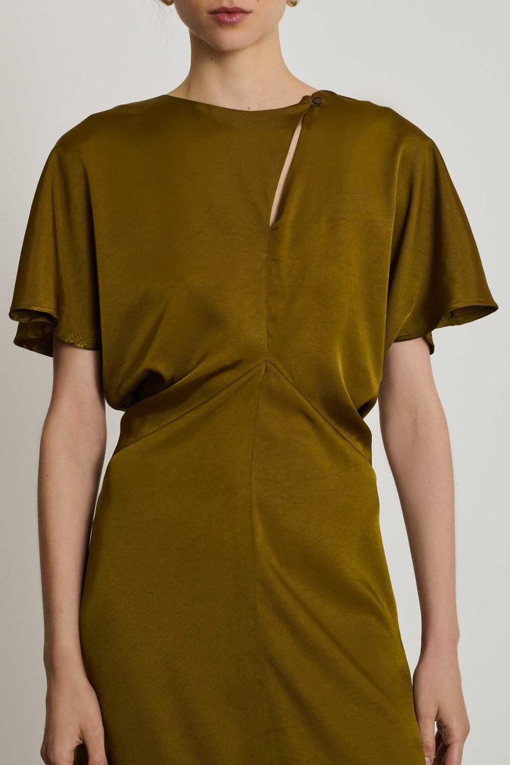 Ella short-sleeved dress - Bronze