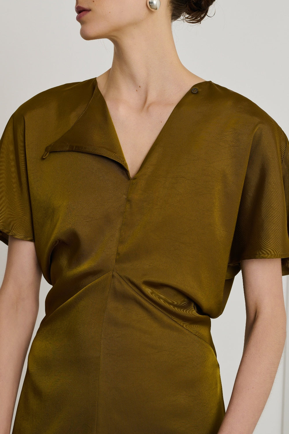 Ella short-sleeved dress - Bronze