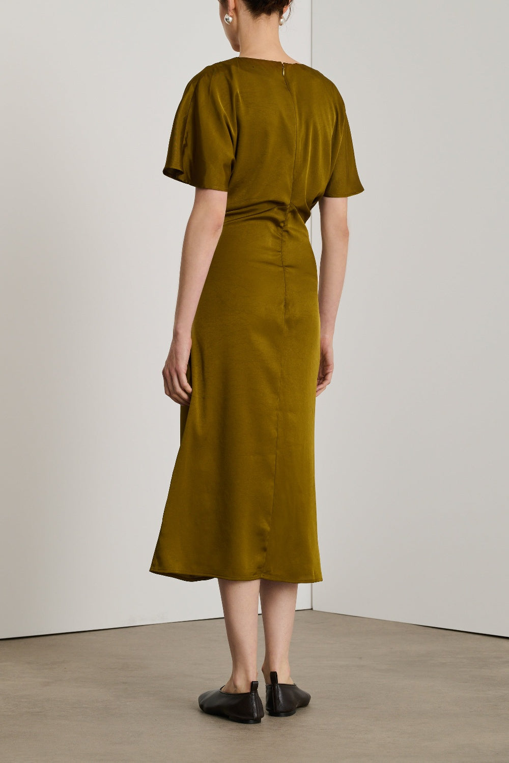 Ella short-sleeved dress - Bronze