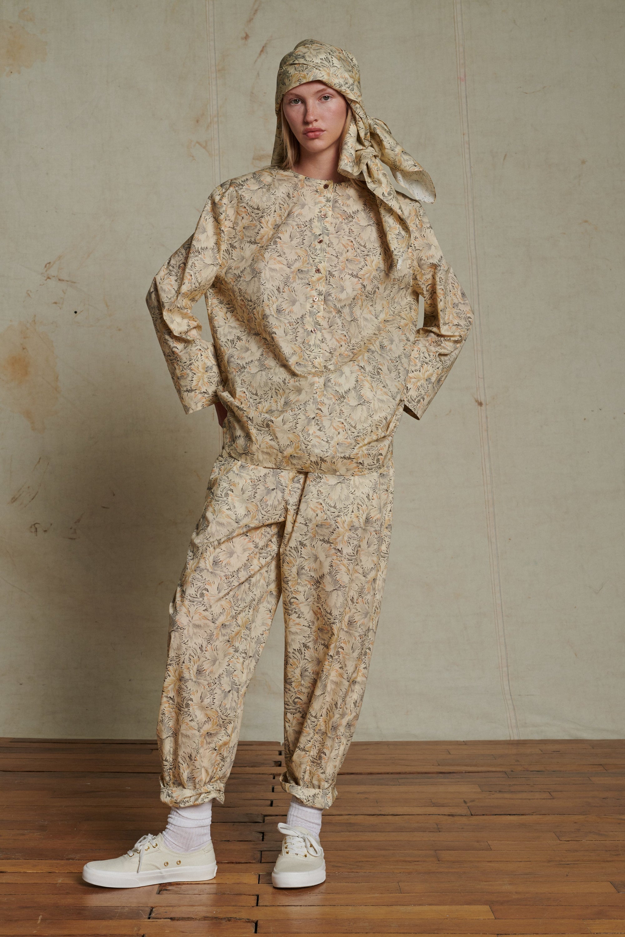 BEIGE/GRIS BLOUSE ALASKA