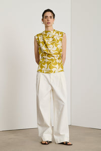 JAUNE DORE/BEIGE BLOUSE ECLAT