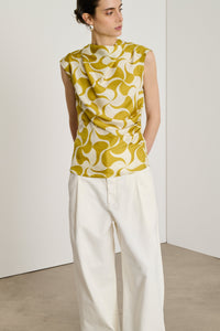 JAUNE DORE/BEIGE BLOUSE ECLAT