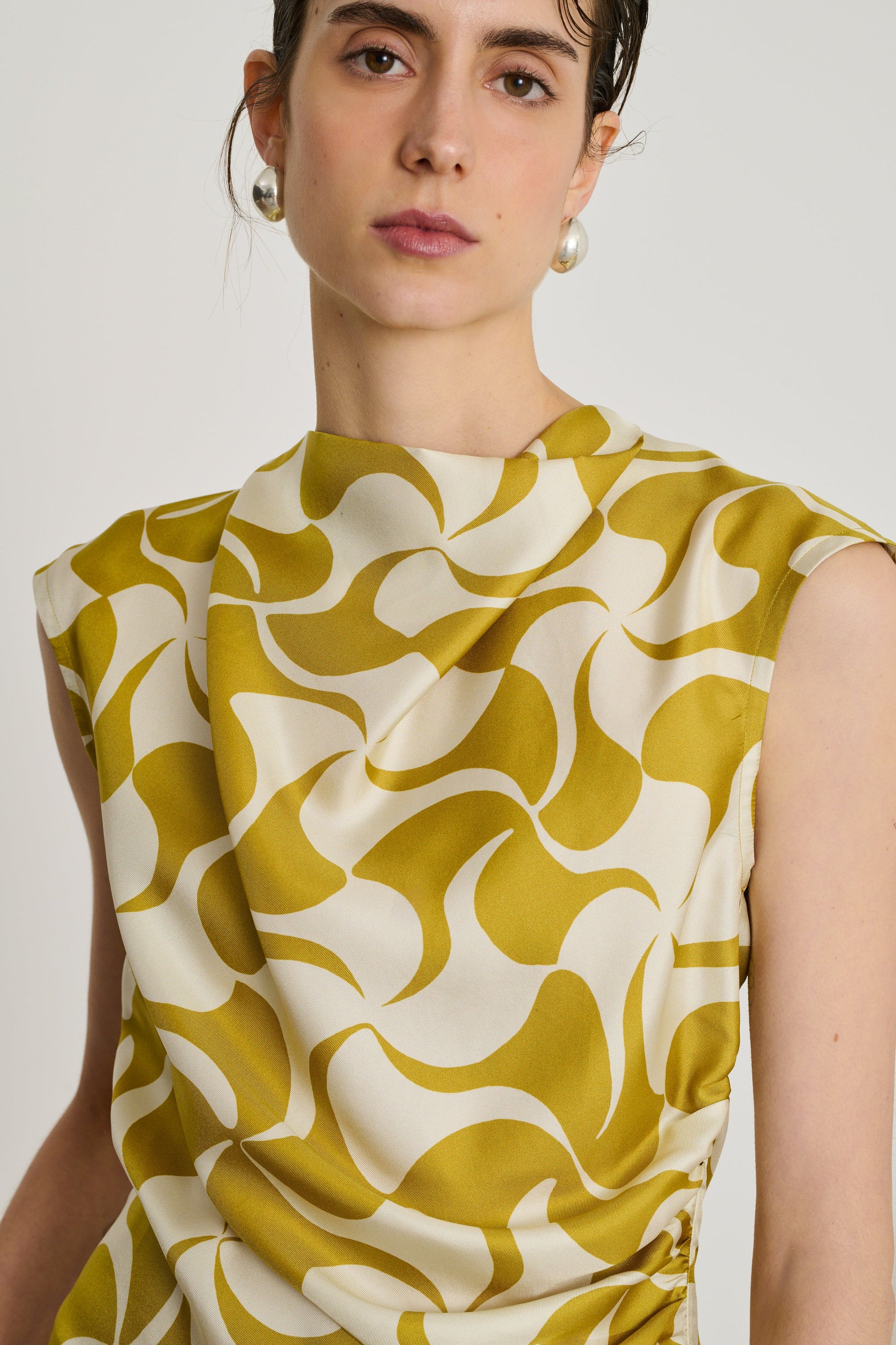 JAUNE DORE/BEIGE BLOUSE ECLAT