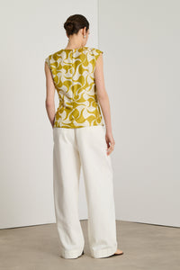 JAUNE DORE/BEIGE BLOUSE ECLAT