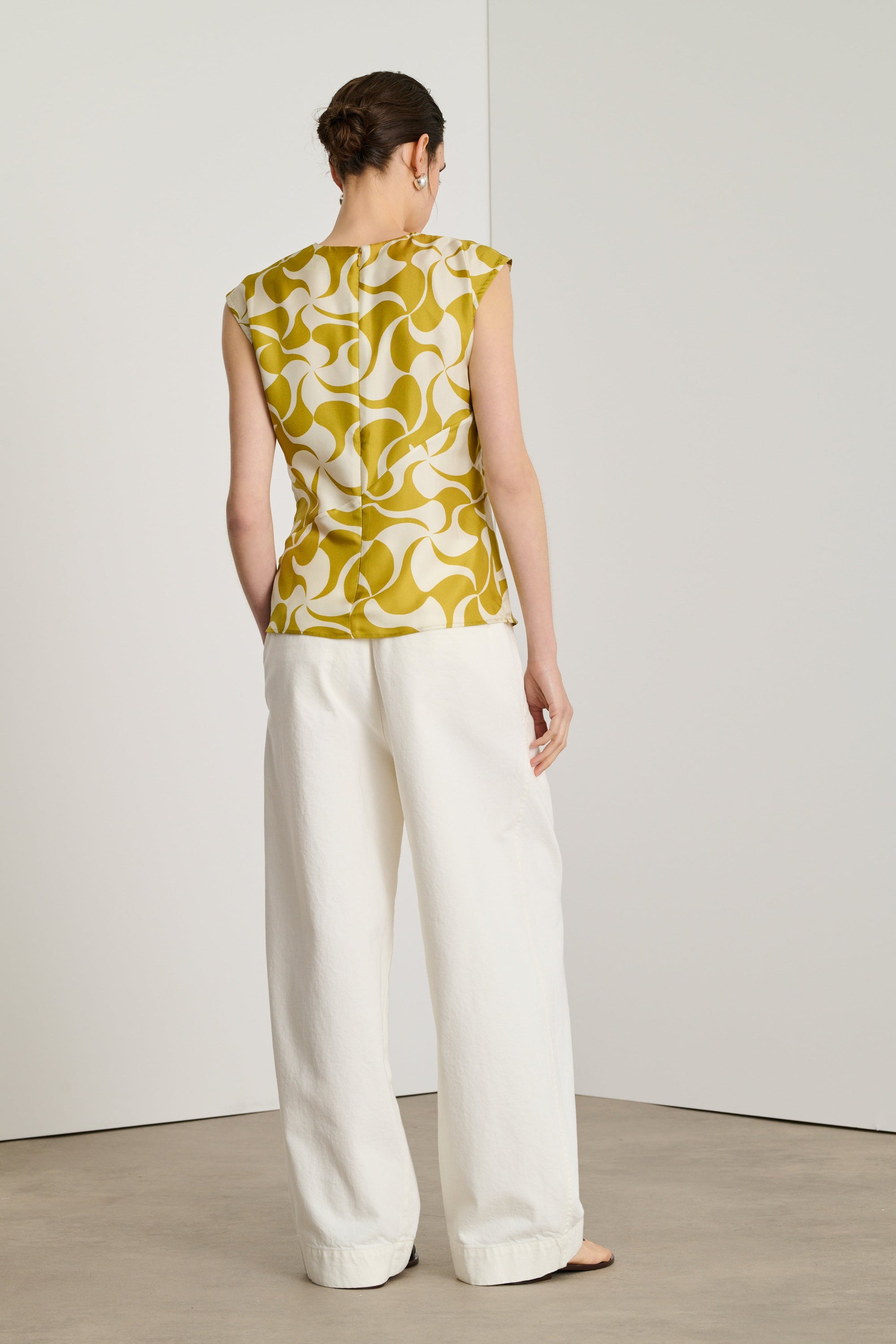 JAUNE DORE/BEIGE BLOUSE ECLAT