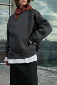 Sweatshirt Walt en coton - Gris Anthracite