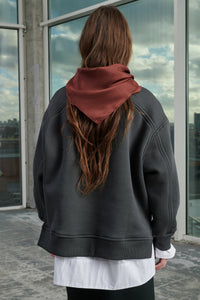 Sweatshirt Walt en coton - Gris Anthracite