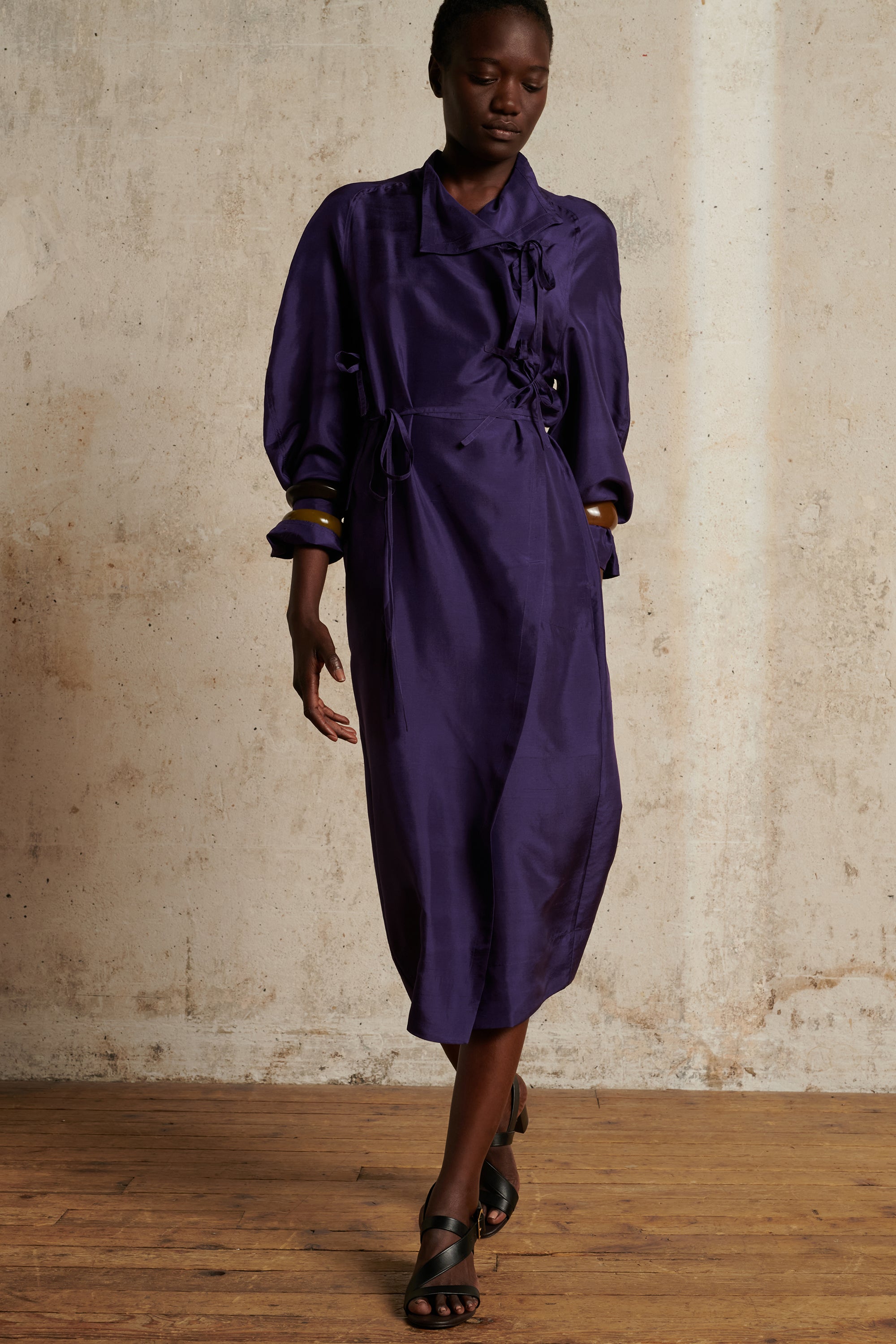 VIOLET _ Robe Susie en soie - Violet